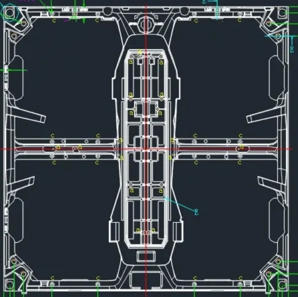 LED Display Magnesium Alloy Die-Cast Parts LED Display Magnesium Alloy Die-Cast Parts